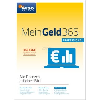 Buhl WISO Mein Geld 365 Professional 1 Benutzer Vollversion GreenIT 1 Jahr Jahresversion 2018