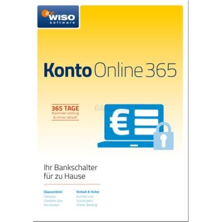 Buhl WISO Konto Online 365 1 PC Vollversion MiniBox 1 Jahr Jahresversion 2018