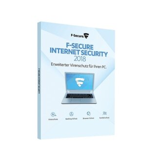 F-Secure Internet Security 5 PCs GreenIT 1 Jahr für aktuelle Version 2018