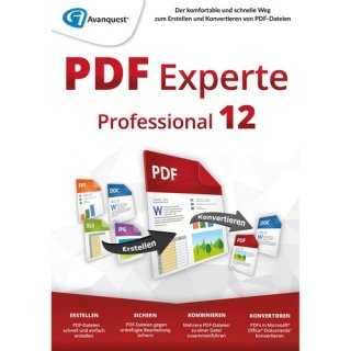 Avanquest PDF Experte 12 Professional 1 PC Vollversion ESD ( Download )