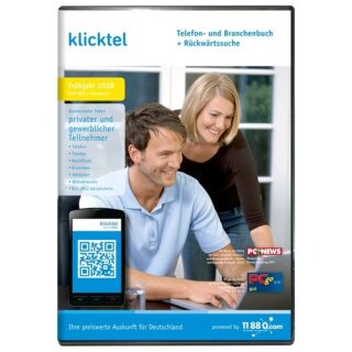 11880 Internet Services klickTel Telefon- und Branchenbuch inkl. Rückwärtssuche DVD-Box Frühjahr 2018