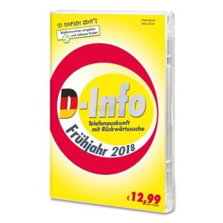 11880 Internet Services D-Info mit Rückwärtssuche 1 PC Vollversion DVD-Box Frühjahr 2018