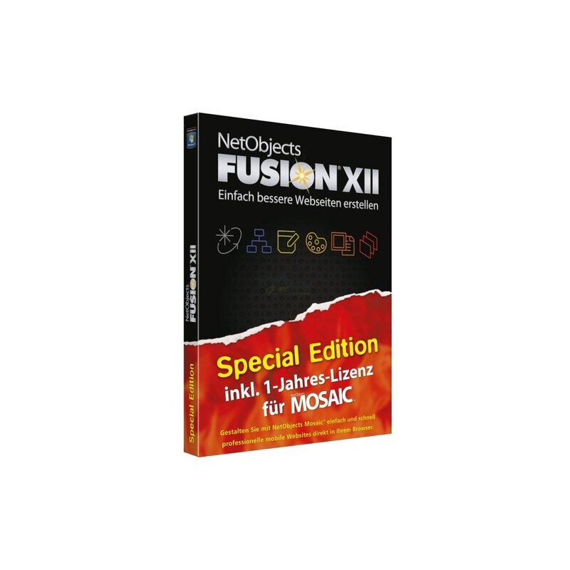 NetObjects Fusion 12 Vollversion DVD-Box Limited Edition NetObjects Fusion 12 Vollversion DVD-Box Limited Edition
