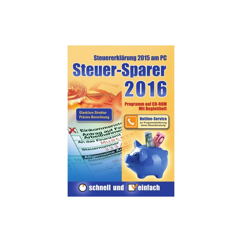Editionnova Steuer-Sparer 2016 - Steuererklärung 2015 am PC Vollversion DVD-Box Editionnova Steuer-Sparer 2016 - Steuererklärung 2015 am PC Vollversion DVD-Box