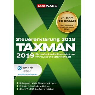 Lexware TAXMAN 2019 1 PC Vollversion EFS PKC