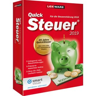 Lexware Quicksteuer 2019 1 PC Vollversion MiniBox