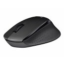 Logitech M330 SILENT PLUS schwarz kabellos Maus 2,4 GHz USB Nano 1000 DPI Optical PC MAC