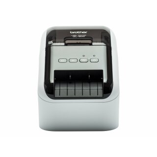 Brother QL-800 Monochrom Etikettenducker Rot Schwarz Druck USB Barcode aut, Schneideeinheit