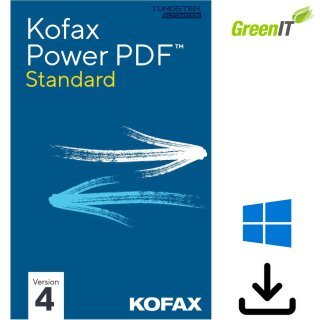 Kofax Power PDF 4.0 Standard Vollversion ML DE 1 User/Gerät WIN 7/8/10 GreenIT