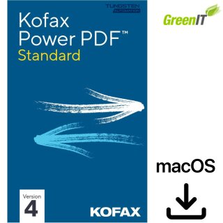 Kofax Power PDF 4.0 Standard Vollversion ML DE 1 User/Gerät MAC 10.12 10.13 10.14 GreenIT