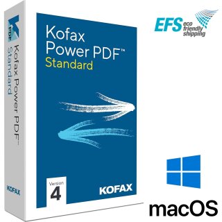 Kofax Power PDF 4.0 Standard Vollversion WIN/MAC 1 User/Gerät ML EFS PKC